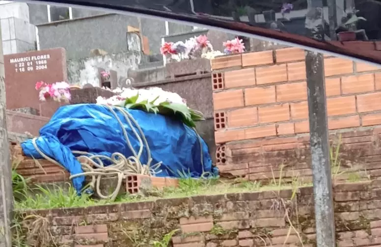 O caix&atilde;o foi visto neste s&aacute;bado por moradores do bairro Escola Agr&iacute;cola – Foto: Divulga&ccedil;&atilde;o/ND