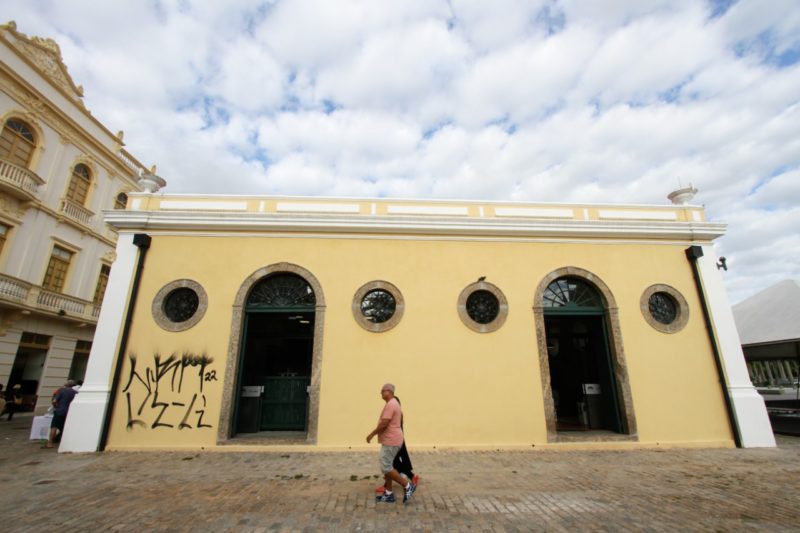 Pichação na Casa da Alfândega