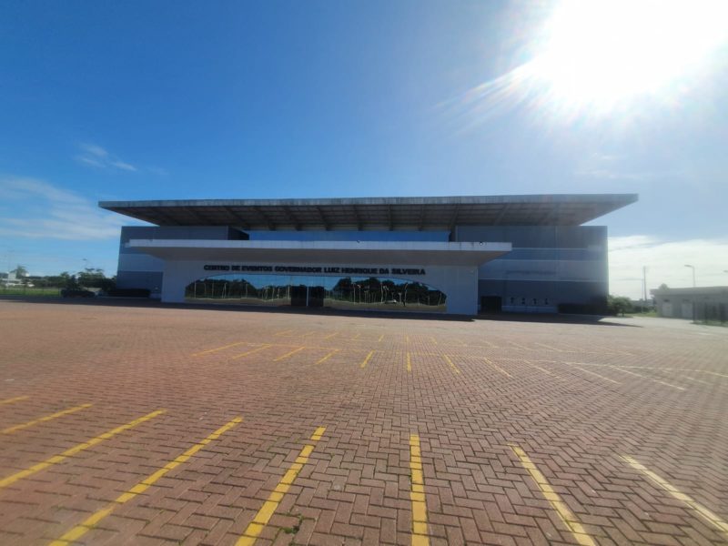 Centro de Conven&ccedil;&otilde;es Luiz Henrique da Silveira, em Canasvieiras, Norte da Ilha de SC – Foto: Divulga&ccedil;&atilde;o/ND