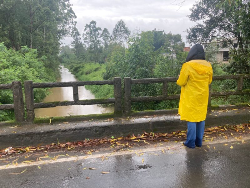 Em Içara, monitoramento dos rios é feito desde o sábado &#8211; Foto: Divulgação/ND