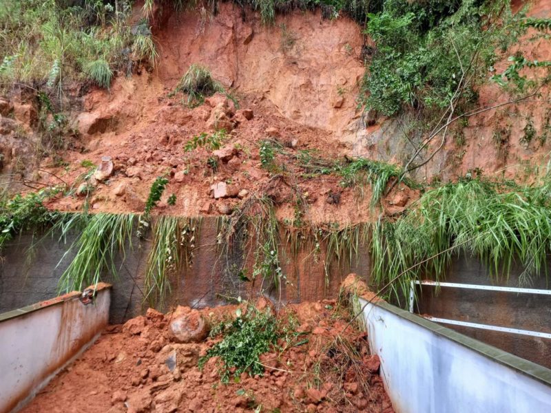 Deslizamento de terra em Urussanga &#8211; Foto: Divulgação/ND