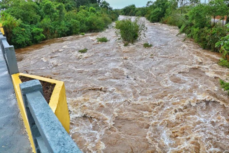 Rios registram aumento em Nova Veneza, no Sul do Estado – Foto: Divulga&ccedil;&atilde;o/ND