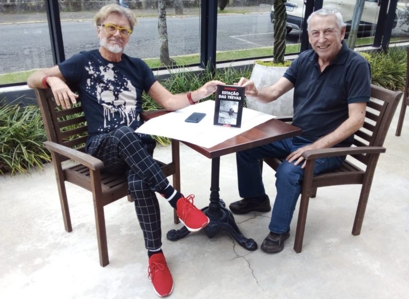 Edson Machado e David Gon&ccedil;alves agendando lan&ccedil;amento da obra &mdash; Foto: Divulga&ccedil;&atilde;o/ND