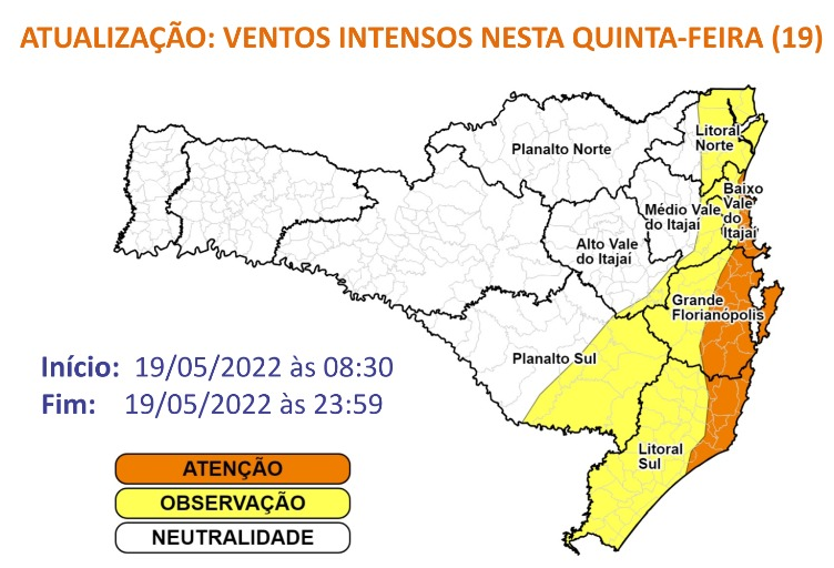 Defesa Civil alerta para regi&otilde;es que requerem aten&ccedil;&atilde;o – Foto: Defesa Civil/Reprodu&ccedil;&atilde;o/ND