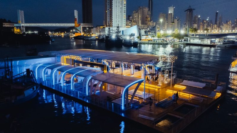 Estrutura &eacute; o primeiro floating club itinerante em Balne&aacute;rio Cambori&uacute; – Foto: Assessoria Dejour/Divulga&ccedil;&atilde;o