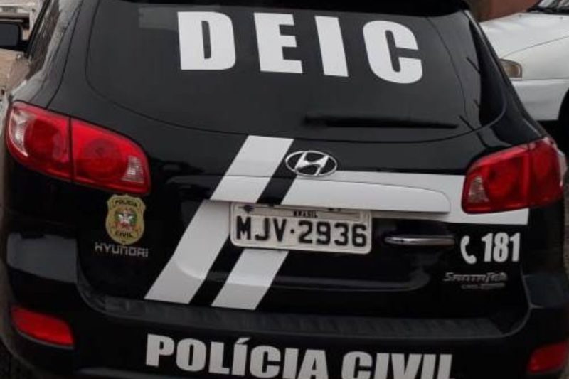Deic cumpriu mandado na manh&atilde; desta ter&ccedil;a-feira (10), em Joinville – Foto: Pol&iacute;cia Civil/Divulga&ccedil;&atilde;o