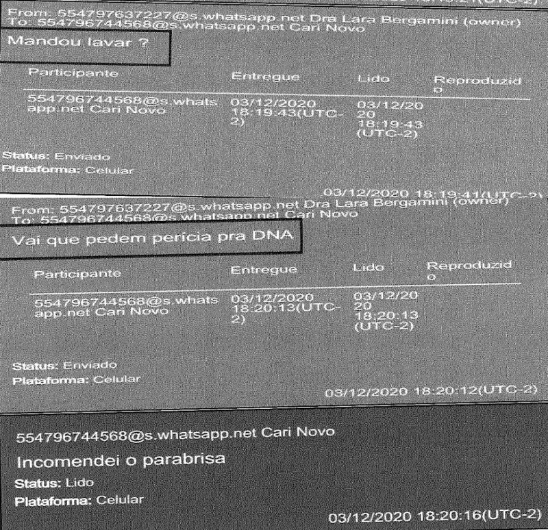 provas que incriminam advogada