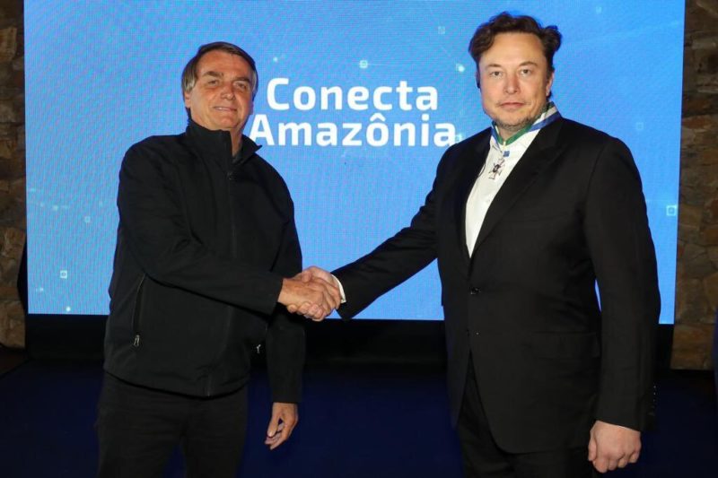 Elon Musk est&aacute; no Brasil e se encontrou com Bolsonaro e Luciano Hang – Foto: Reprodu&ccedil;&atilde;o/Internet/ND