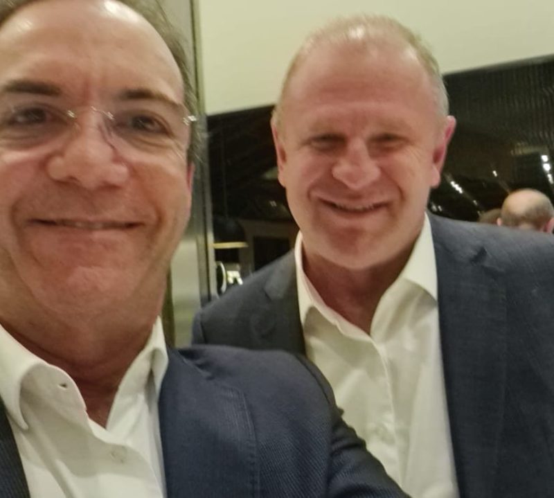 Gelson Mer&iacute;sio e D&eacute;cio Lima estiveram em S&atilde;o Paulo em conversa com o ex-presidente Lula nesta segunda-feira – Foto: Divulga&ccedil;&atilde;o/ND