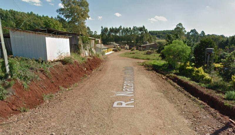 Tentativa de homic&iacute;dio ocorreu na rua Nazareno Luiz Mocelin, no bairro Salete. – Foto: Google Street View/Divulga&ccedil;&atilde;o/ND
