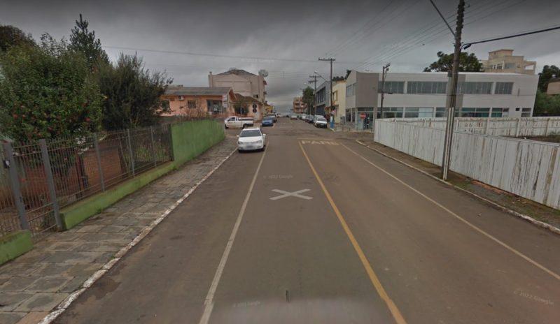 Caso ocorreu na rua Marechal Floriano Peixoto, no centro da cidade. &#8211; Foto: Google Street View/Reprodução/ND