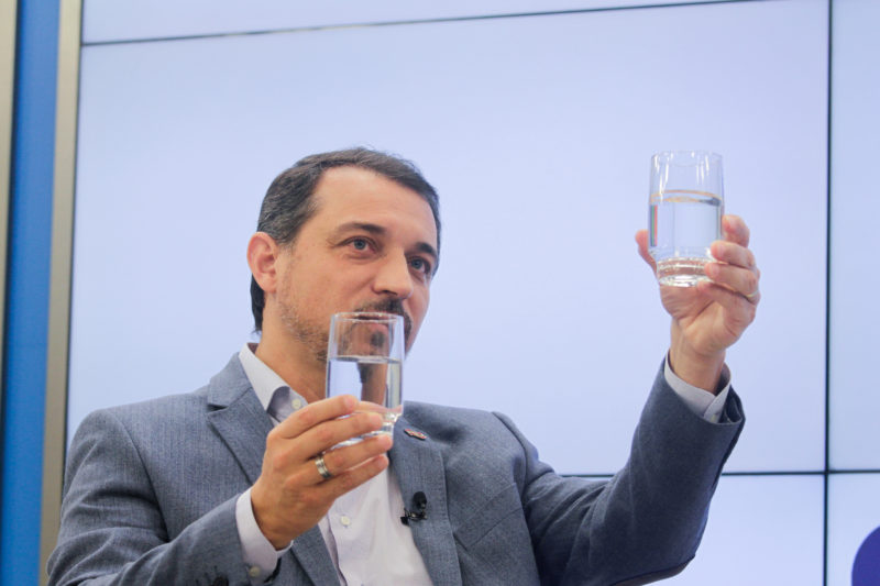 Governador Carlos Mois&eacute;s falou sobre a al&iacute;quota m&aacute;xima do ICMS – Foto: Leo Munhoz/ND