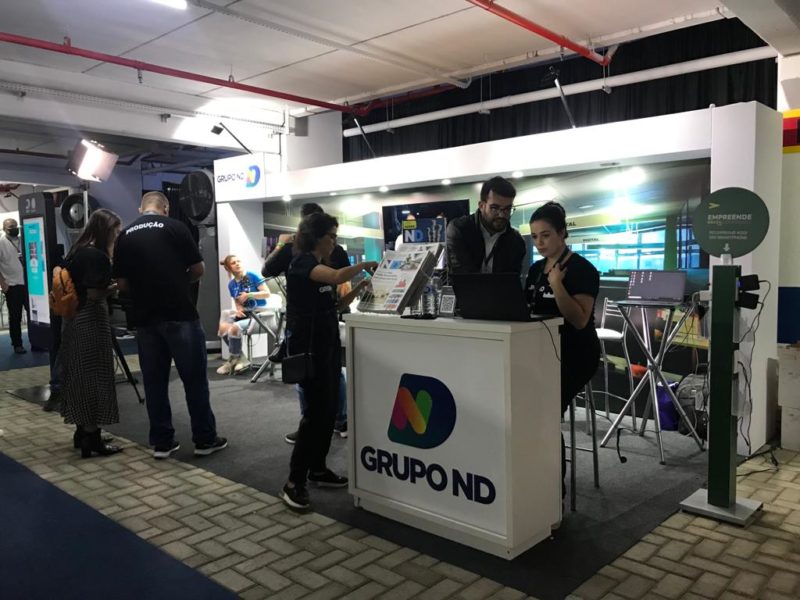 Stand do Grupo ND na Feira de Neg&oacute;cios do Empreende Brazil Conference 2022 – Foto: ND