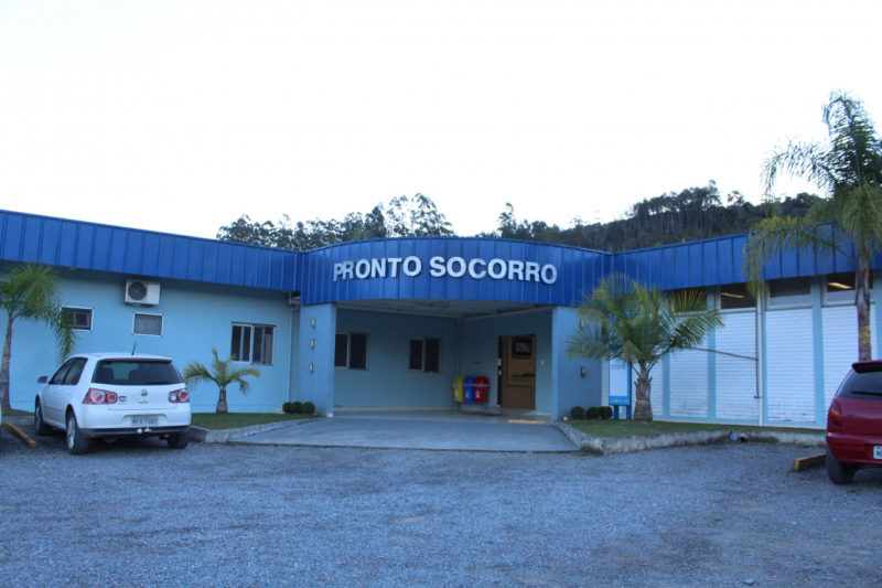 A v&iacute;tima prestou depoimento no hospital de Vidal Ramos – Foto: Divulga&ccedil;&atilde;o/Hospital Vidal Ramos/ND