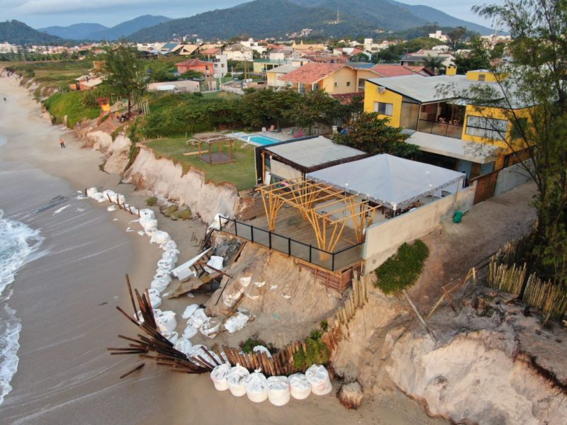Local já estava interditado por oferecer risco aos hóspedes – Foto: Alexandre Vieira/Defesa Civil Florianópolis