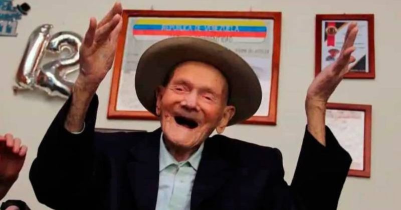Homem mais velho do mundo completa 113 anos &agrave; base de pinga – Foto: Reprodu&ccedil;&atilde;o