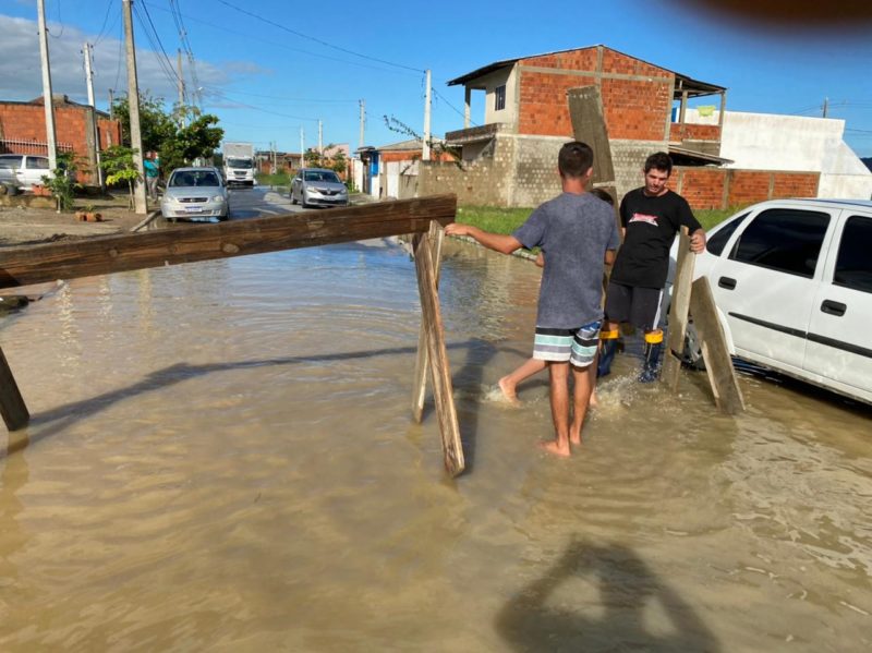 Ilhota ainda tem pontos de alagamentos – Foto: Reprodu&ccedil;&atilde;o/Internet