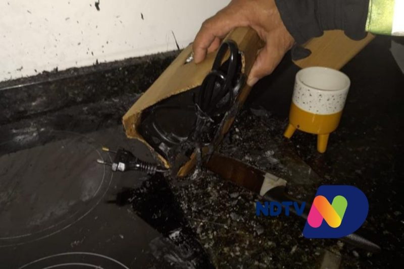 Batedeira pegou fogo em apartamento – Foto: Ricardo Alves/NDTV