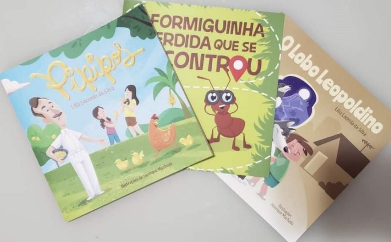 Lilia lançou os 3 primeiros livros infantis – Foto: Divulgação