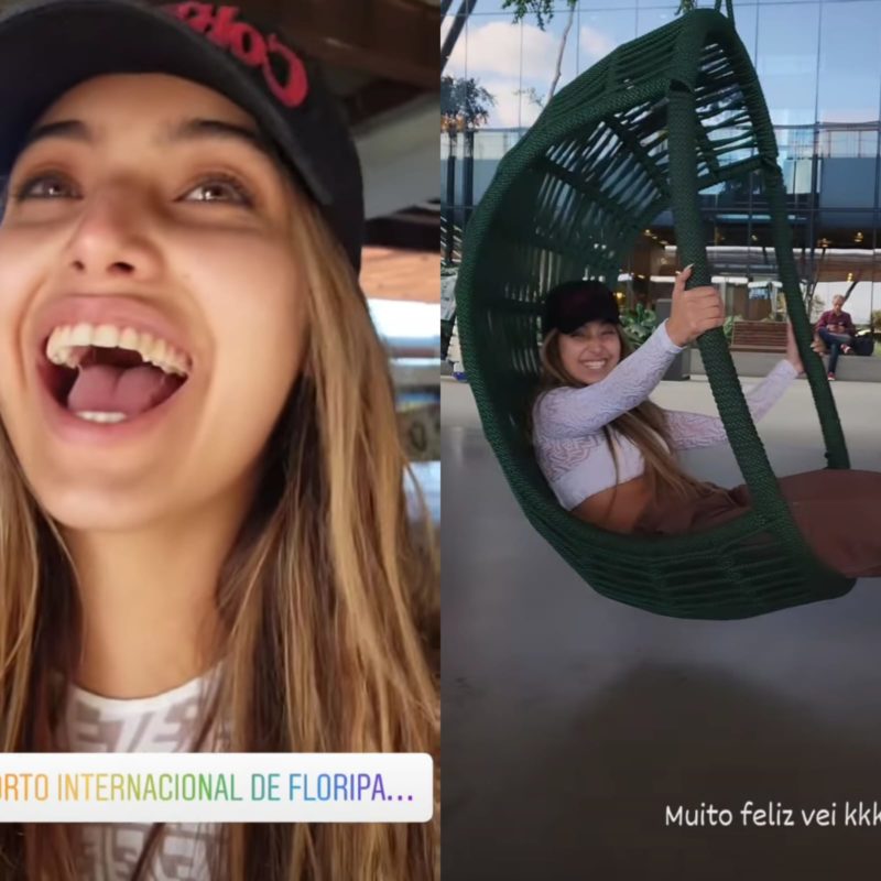 Vanessa Lopes elogiou Florian&oacute;polis ao chegar na Capital nesta segunda-feira (16) – Foto: Internet/Reprodu&ccedil;&atilde;o/ND