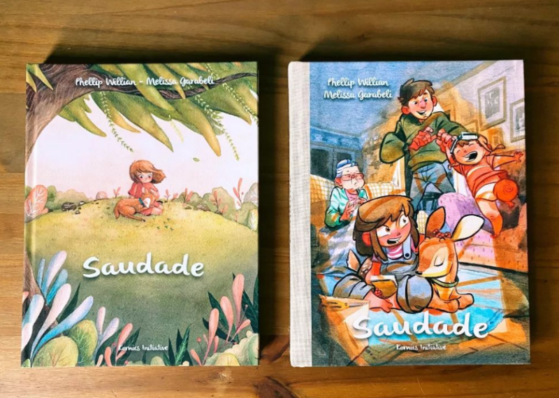 HQ “Saudade” j&aacute; ganhou uma edi&ccedil;&atilde;o em franc&ecirc;s e ser&aacute; publicada ainda em ingl&ecirc;s e espanhol – Foto: Internet/Arquivo Pessoal/ND