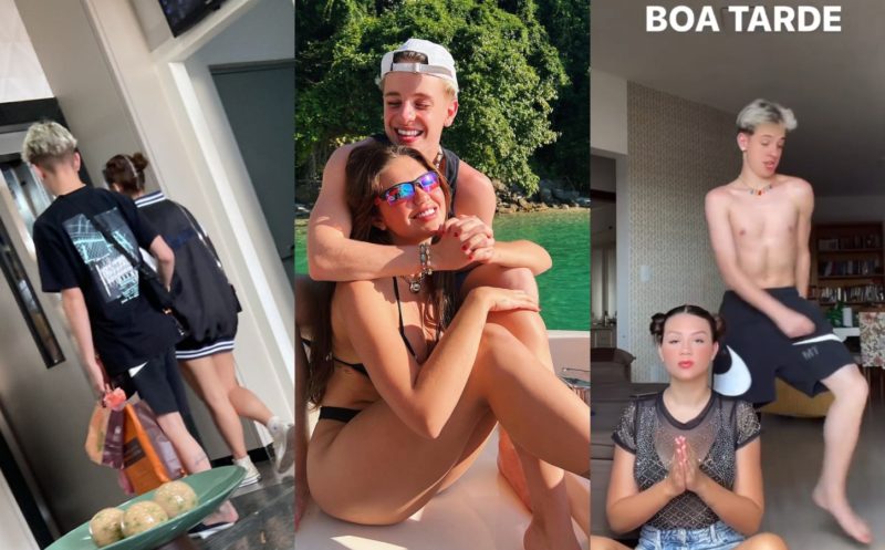 Juliano e Vivi passeiam tranquilamente pela cidade e tiram fotos com f&atilde;s do casal – Foto: Instagram/ND