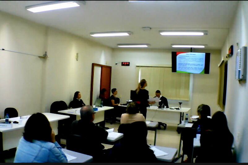 Tribunal de Justi&ccedil;a divulgou foto de sess&atilde;o em Itapema – Foto: Divulga&ccedil;&atilde;o/TJSC/ND