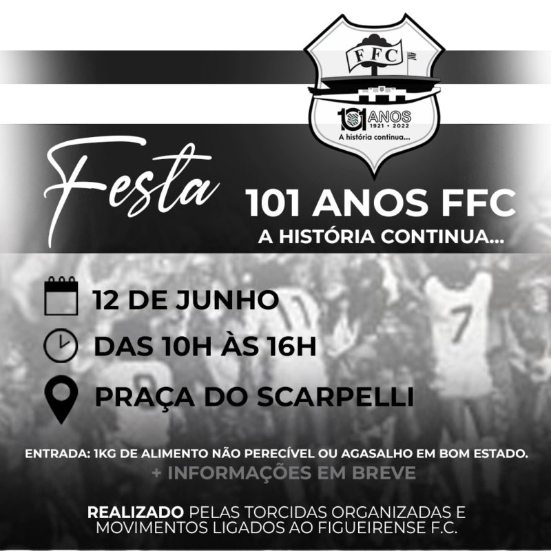 Festa dos 101 anos do Figueirense organizada pelos torcedores &#8211; Foto: Figueirense/divulgação/ND