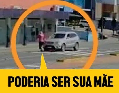 Campanha nas ruas de Blumenau provoca reflex&atilde;o nos usu&aacute;rios do tr&acirc;nsito – Foto: Divulga&ccedil;&atilde;o/ND