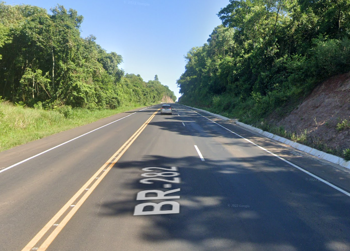 Homem foi parado na BR-282 – Foto: Maps/ND