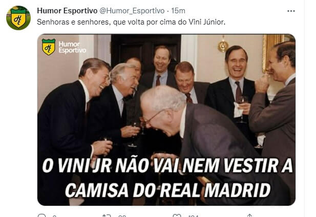 A resposta de Vinícius Júnior aos que zombaram de sua capacidade – Foto: Reprodução