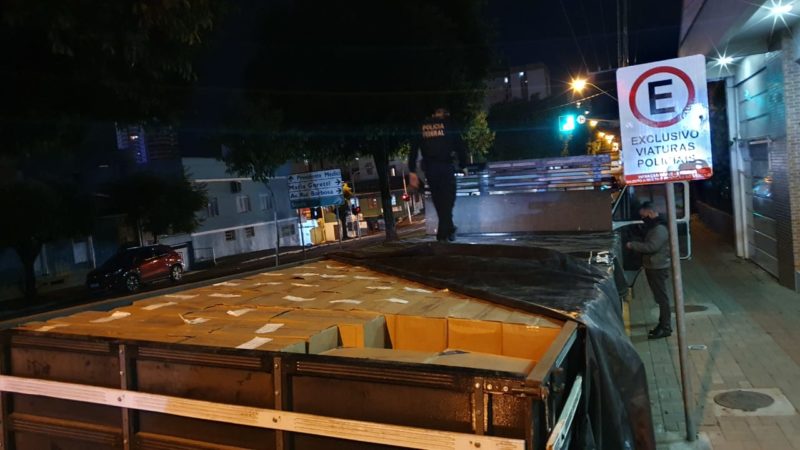 Carga foi apreendida pela PF &mdash; Foto: PF/ND