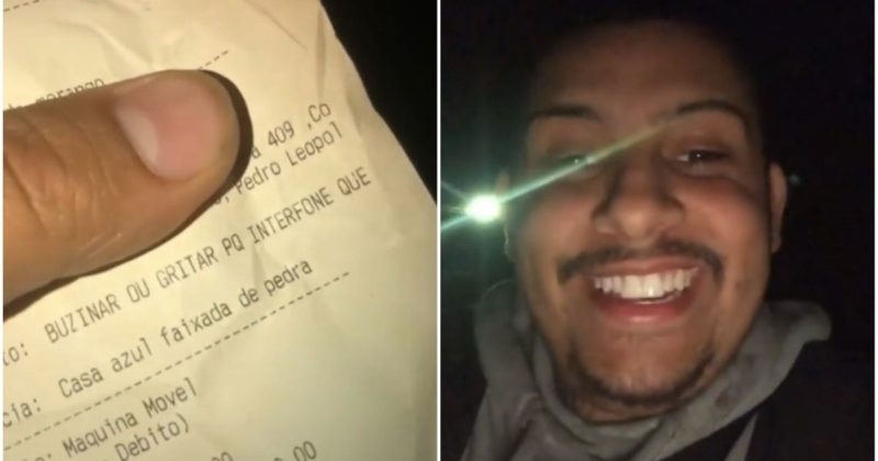 “Buzino ou grito?” Motoboy vira celebridade ao aposentar a buzina – Foto: Reprodu&ccedil;&atilde;o