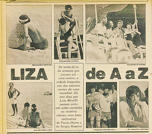 Em fotos divulgadas como exclusivas os fot&oacute;grafos Paulo Dutra e S&eacute;rgio Ros&aacute;rio registraram Liza namorando, assistindo ao Carnaval e dando entrevista – Fotos S&eacute;rgio Ros&aacute;rio e Paulo Dutra – Reprodu&ccedil;&atilde;o/ND