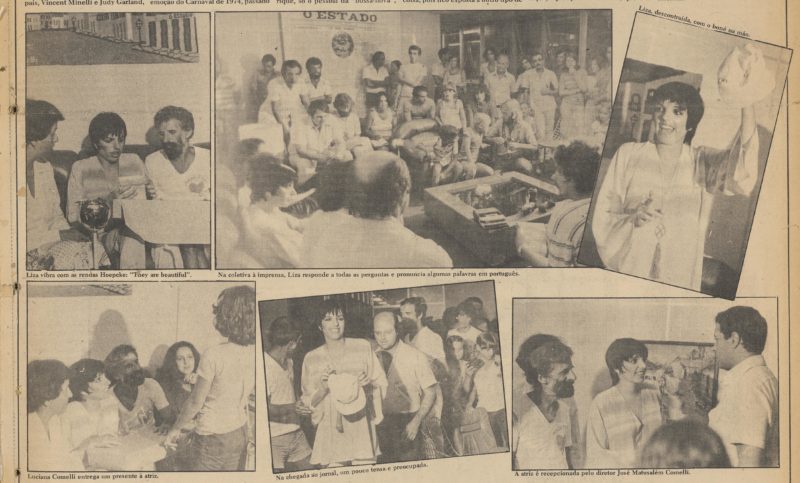 Liza visita a sede do jornal “O Estado”, onde conhece as depend&ecirc;ncias, d&aacute; entrevista coletiva e usa o bon&eacute; do ve&iacute;culo&nbsp; – Foto: Reprodu&ccedil;&atilde;o O Estado/ND