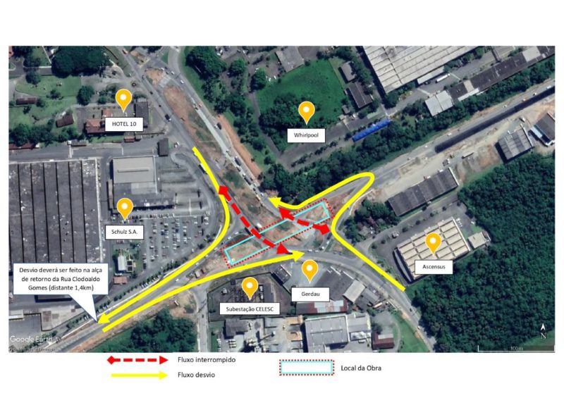 Obras no eixo industrial