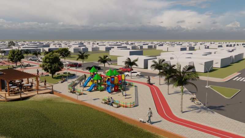 Obra, que ter&aacute; mais de dois quil&ocirc;metros, seguir&aacute; do centro em dire&ccedil;&atilde;o &agrave; Zona Sul, at&eacute; a pra&ccedil;a central – Foto: Divulga&ccedil;&atilde;o/ND