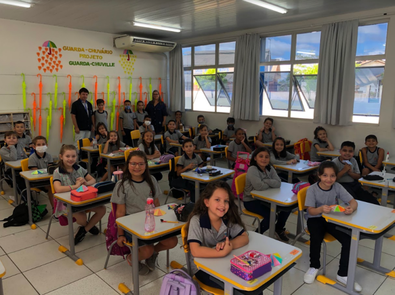 Alunos aprendem as causas e efeitos das chuvas em Joinville &ndash; Foto: Renata Bomfim/Divulga&ccedil;&atilde;o/Its Teens