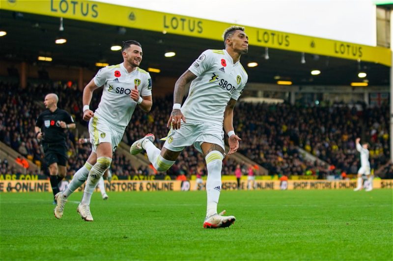 Raphinha se valorizou no Leeds. – Foto: Leeds United/Divulga&ccedil;&atilde;o/ND