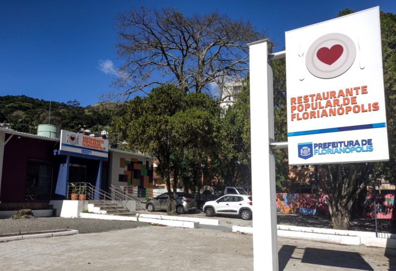 Argentino foi preso no restaurante popular em Florianópolis, foto mostra fachada do restaurante