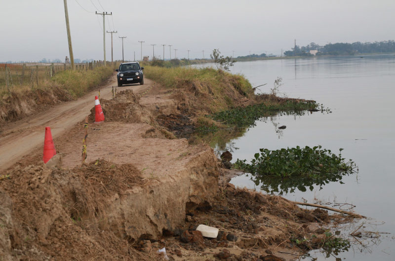 A estrada é uma importante ligação entre Tubarão e Laguna, mas sofre com o abandono. &#8211; Foto: Divulgação
