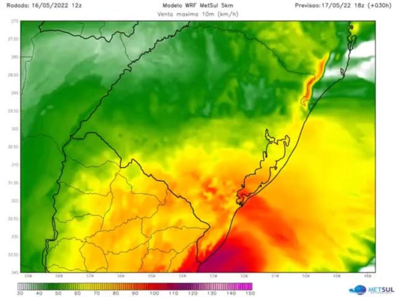 Ciclone &eacute; previsto em SC – Foto: Reprodu&ccedil;&atilde;o/ND