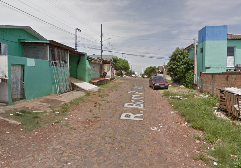 Caso foi registrado na rua Bom Pastor, em Chapecó &#8211; Foto: Maps/ND