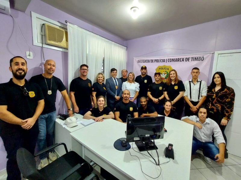 Municípios de Timbó e Gaspar ganharam suas &#8220;Salas Lilás&#8221; &#8211; Foto: PCSC/Divulgação