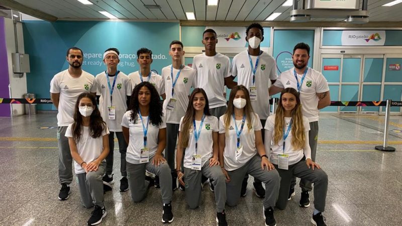 Equipe brasileira de Taekwondo nos Jogos Sul-Americanos da Juventude na Argentina &#8211; Foto: Divulgação Secom/PMSJ