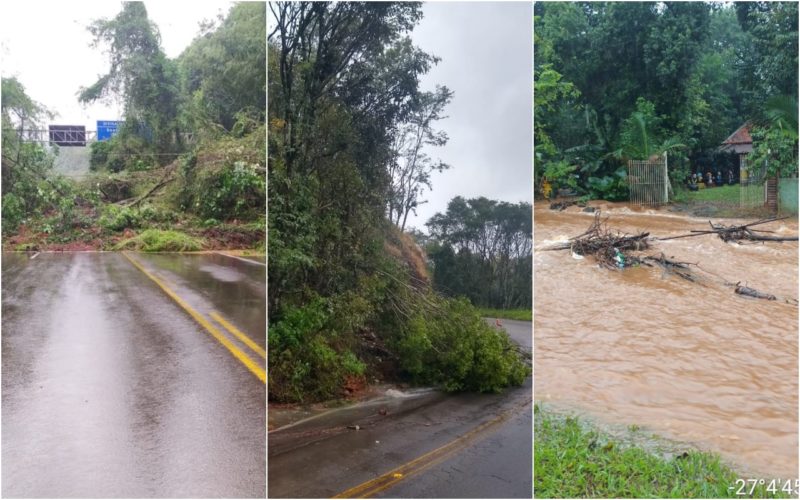 temporais e deslizamentos