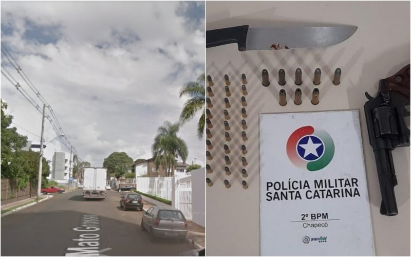 Pol&iacute;cia Militar foi acionada por volta das 20h15. – Foto: Montagem/PM/ND