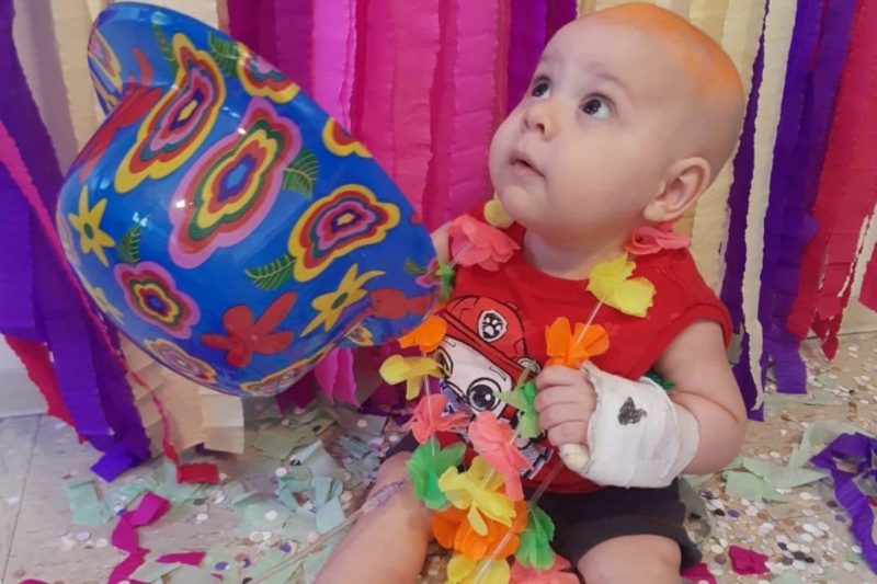 Com pouco mais de 1 ano, Pedro luta contra a leucemia – Foto: Arquivo pessoal