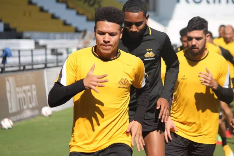 Marquinhos Gabriel fez o &uacute;ltimo gol do Tigre fora de casa.- Foto: Celso da Luz/Crici&uacute;ma E.C