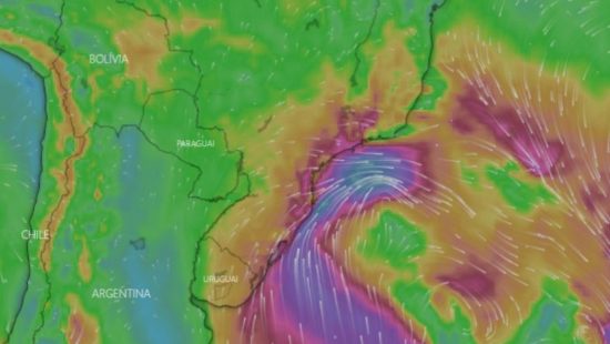 Defesa Nacional atualiza situação da Tempestade Yakecan no litoral do Brasil